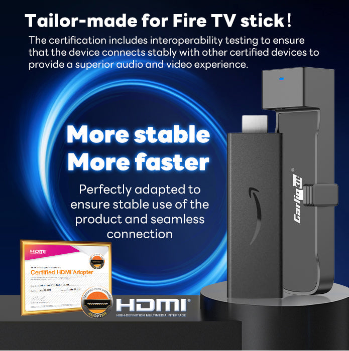 Carlinkit Fire Drive Use CarPlay to HDMI Cable to Enjoy Streaming, in-car Audio & Video Specially Designed for Amazon Fire TV Stick - INEUMALL