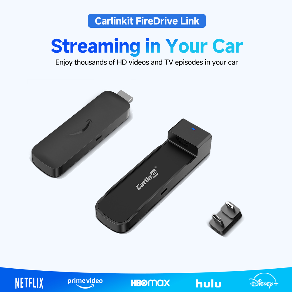 Carlinkit Fire Drive Use CarPlay to HDMI Cable to Enjoy Streaming, in-car Audio & Video Specially Designed for Amazon Fire TV Stick - INEUMALL